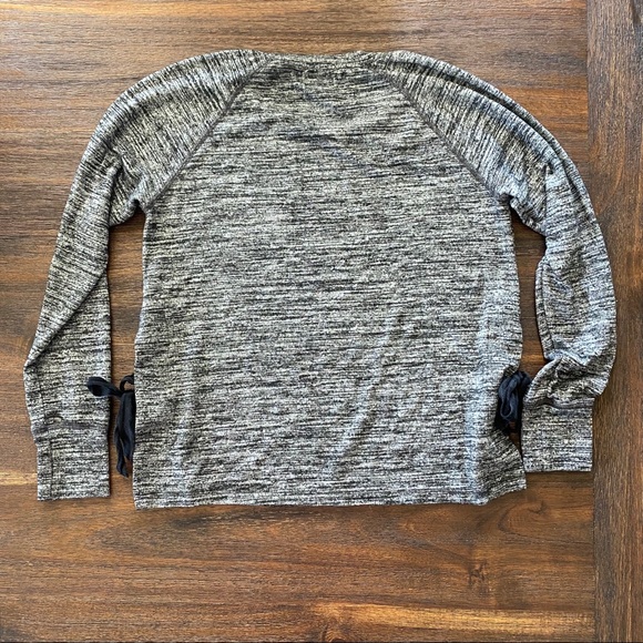 Sundry Side Tie Long Sleeve Pullover - Picture 5 of 7